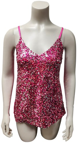 Pailletten Topje Pink