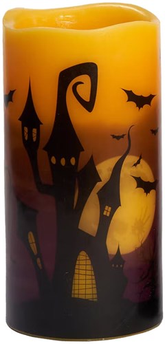 Halloween Led-Kaars Lantaarns - 15x7,5cm