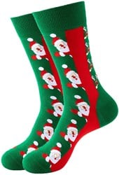 Kerstsokken Santa And Rudolph Take A Peep