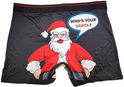 Kerst Boxershort Who's Your Santa