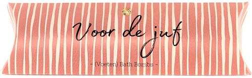 Gondeldoosje Met Bath Bombs "Voor De Juf"