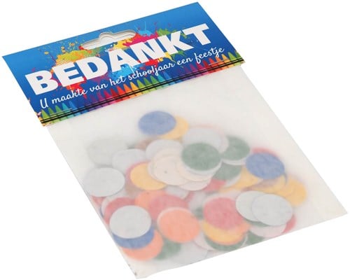 Bloei Confetti Bedankt Voor Het Leuke Schooljaar