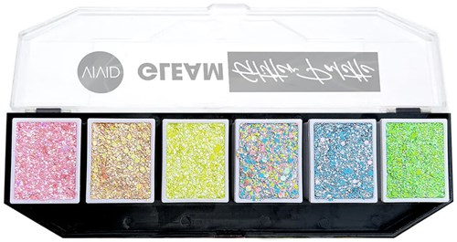 Vivid Gleam Glitter Cream Palet Pastel Glow