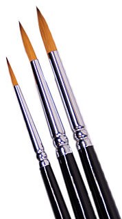 Grimas Face Paint Brush Set Rond - 3st