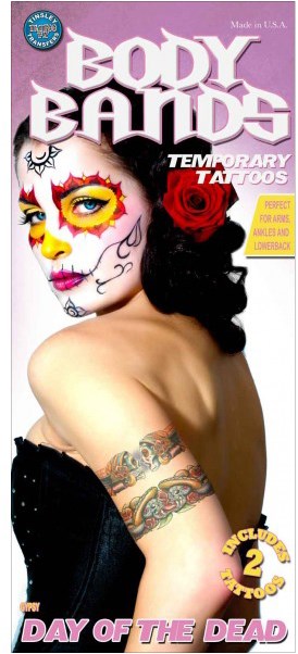 Arm Tattoos Day of the Dead Gipsy Skull (2st.)