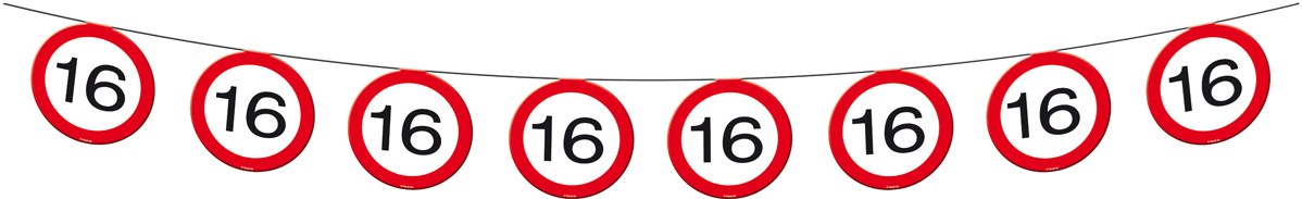 Servetten 16 Jaar Leeftijd Versiering Verkeersbord 20 Stuks