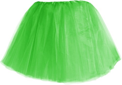 Tule Rokje 3 lagen Neon Groen (40cm)