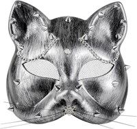 Oogmasker Steampunk Steampussy Zilver