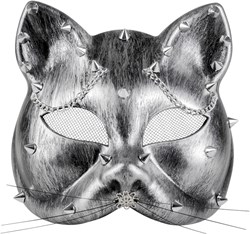Oogmasker Steampunk Steampussy Zilver