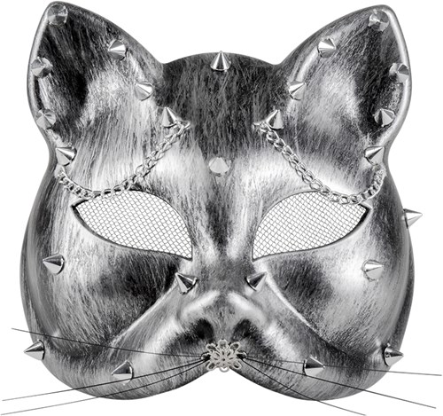 Oogmasker Steampunk Steampussy Zilver