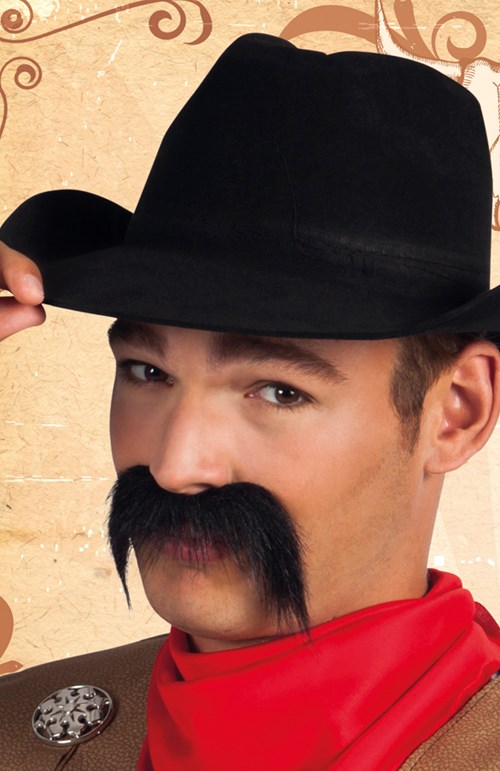Snor Cowboy-Mexicaan Zwart