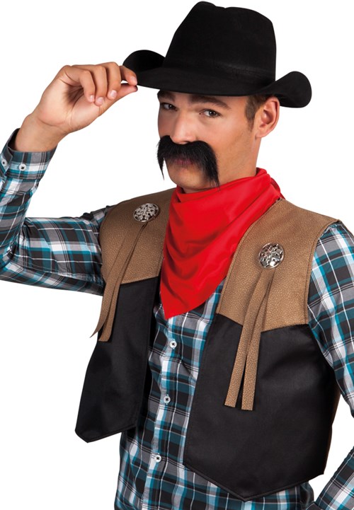 Snor Cowboy-Mexicaan Zwart-2