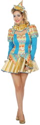 Dames Clownsjurkje Pierrette Luxe