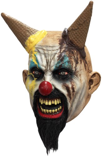 Hells-Cream Clown Masker Latex Luxe