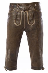 Lederhose Kniebund Retro Luxe (wildleer)   
