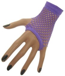 Nethandschoenen Vingerloos Kort Fluor Paars