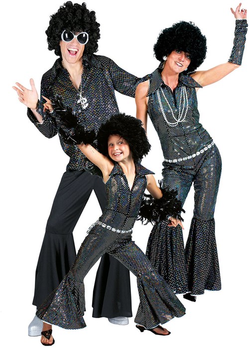 Disco Jumpsuit Zwart-2
