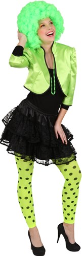 Bolero Jasje Satijn Neon Groen  