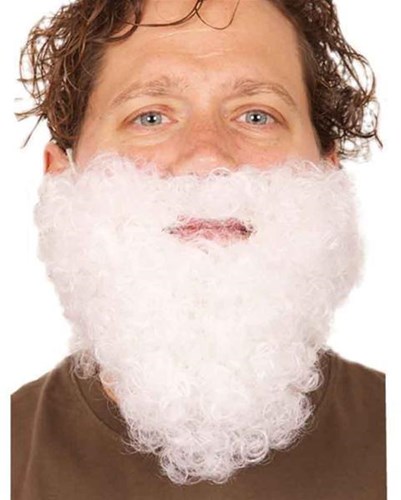Baard kabouter kort wit