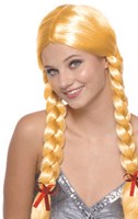 Pruik Heidi Vlechten Blond Kopen? | Carnavalsland.nl