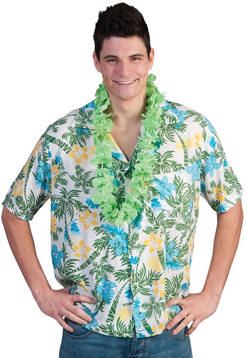Hawaii Blouse Palmtree & Flowers 