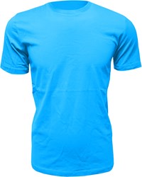 Heren T-Shirt Turquoise (Slim Fit) 