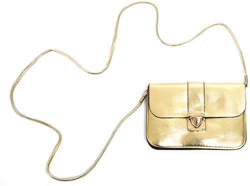 Enveloptasje met Hengsel Goud (Clutch)-2
