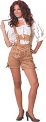 Tirolerhose de Luxe Dames Lichtbruin 