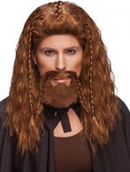 Herenpruik Lang Bruin met Baard