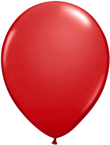 Ballonnen Metallic Rood 35cm - 25st