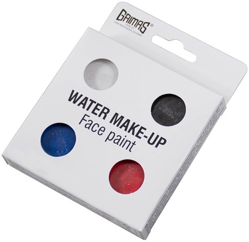 Grimas Schminkset Water Make-up Basic 2,5ml - 4st