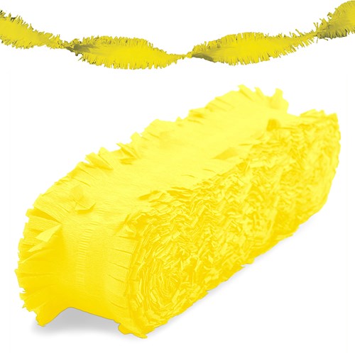 Crepeguirlande Geel Brandveilig (24m)