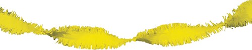 Crepeguirlande Geel Brandveilig (24m)-2