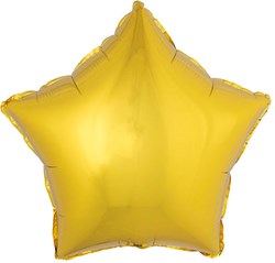 Folieballon Ster Metallic Goud (53x46cm)