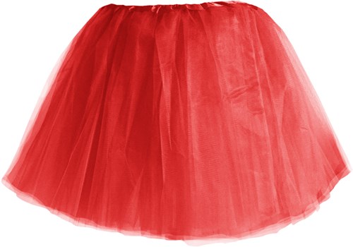 Tule Rokje 3 lagen Rood (40cm)