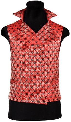 Vest Geruit Rood-Zwart voor heren