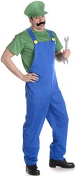 Herenkostuum Groene Loodgieter Luigi 