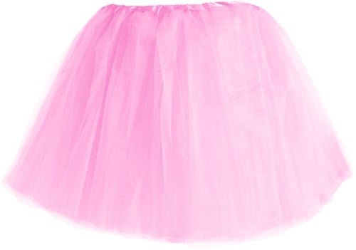 Tule Rokje 3 lagen Roze (45cm)