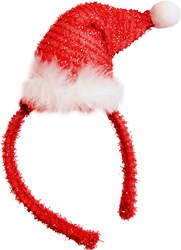 Diadeem Kerstmutsje Tinsel