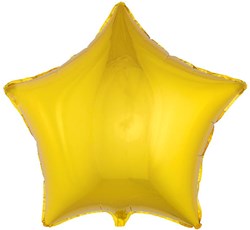 Folieballon Ster XL Metallic Goud (68x64cm)