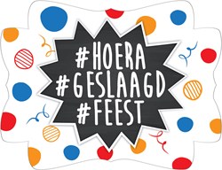 Kroonschild Hoera Geslaagd Feest