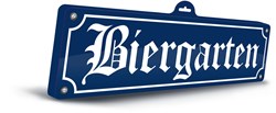 Wanddeco Biergarten