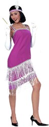 Charleston Jurk Pink (met hoofdband) 