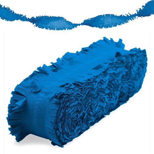 Crepeguirlande Blauw Brandveilig (24m)