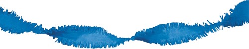 Crepeguirlande Blauw Brandveilig (24m)-2