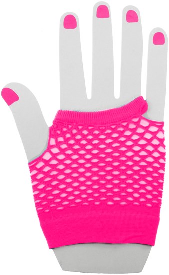 Nethandschoenen Vingerloos Pink