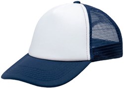 Trucker Pet Blauw-Wit
