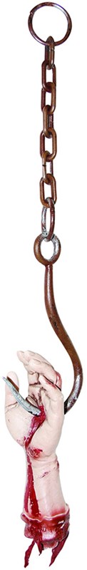 Hangdecoratie Bloederige Hand aan Ketting