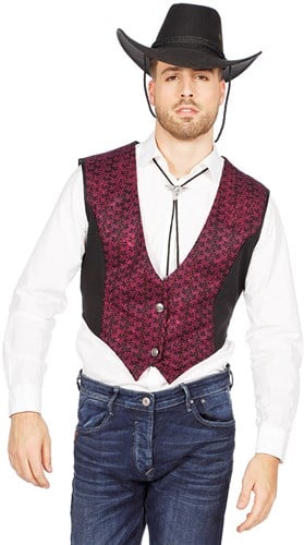 Heren Gilet Paars Cowboy-Duivel