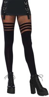 Panty met Netpanty Strepen Zwart